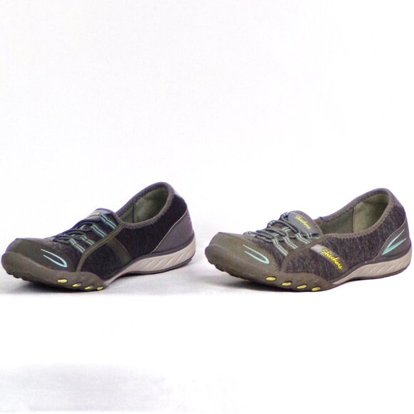 SKECHERS RELAXED FIT size 7.5 gray slip-on sneakers memory-foam insoles - Picture 6 of 14